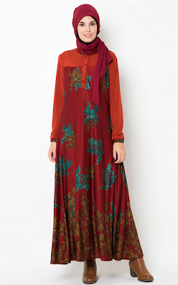 20 Contoh  Model Baju  Muslim Abaya  Terkini dan Terpopuler 