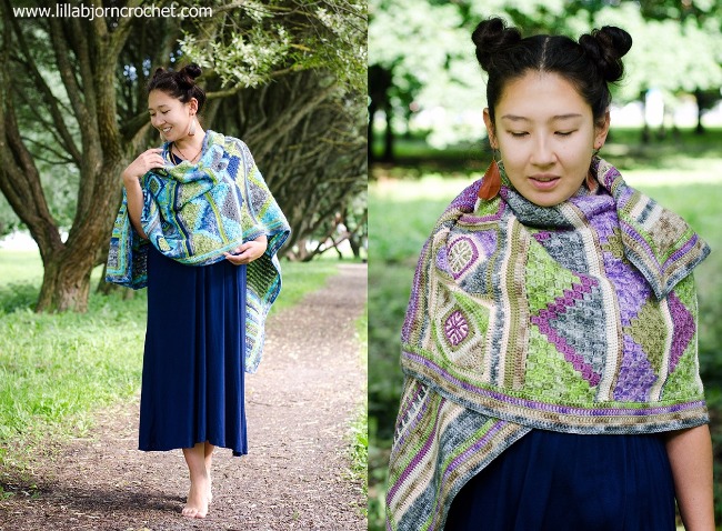 Spirits of life wrap - FREE crochet pattern and CAL (photo by Lilla Björn Crochet) | Happy in Red Spirits of life wrap - FREE crochet pattern and CAL (photo by Lilla Björn Crochet) | Happy in Red