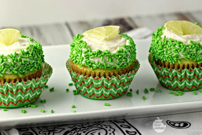 Margarita Cupcakes | Renee's Kitchen Adventures: Pimped up boozy cupcakes that taste like your favorite drink! 