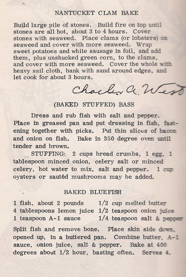 Old New England Recipes Nantucket Clam Bake Recipe