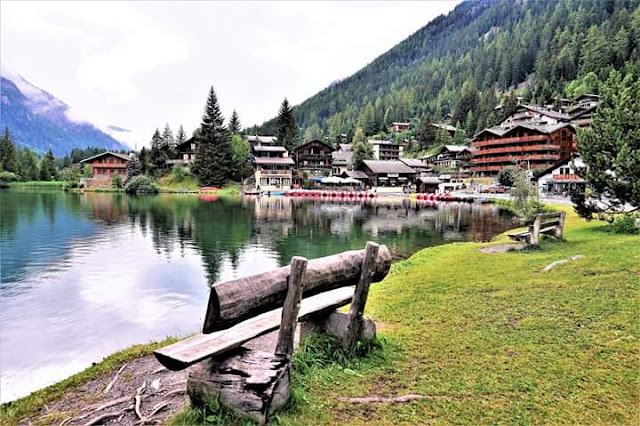 Gambar Pemandangan Alam Indah di Swiss Champex Lac