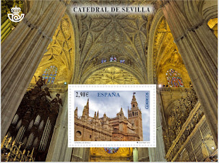 Filatelia - Catedral de Sevilla - Emisión Hoja bloque 2012