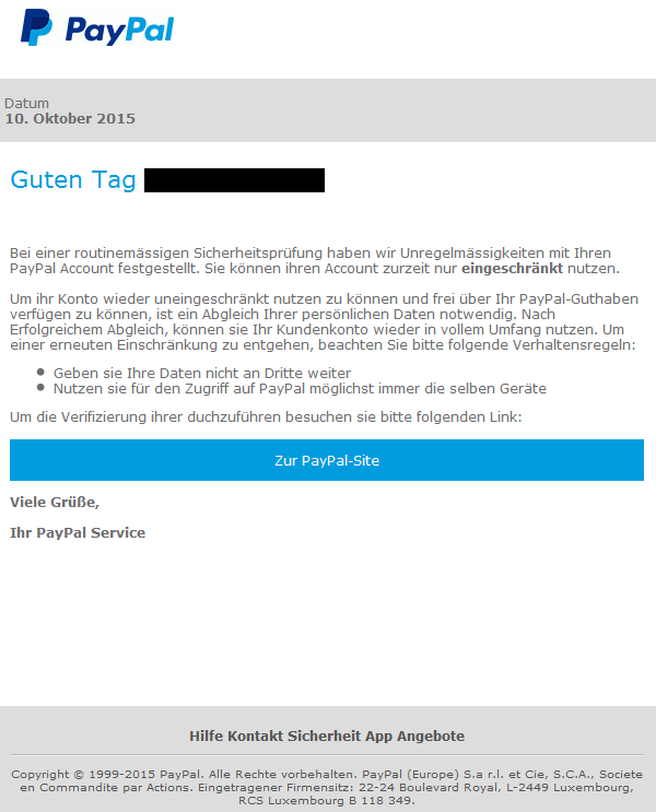Paypal EingeschrГ¤nkt Paypal EingeschrГ¤nkt