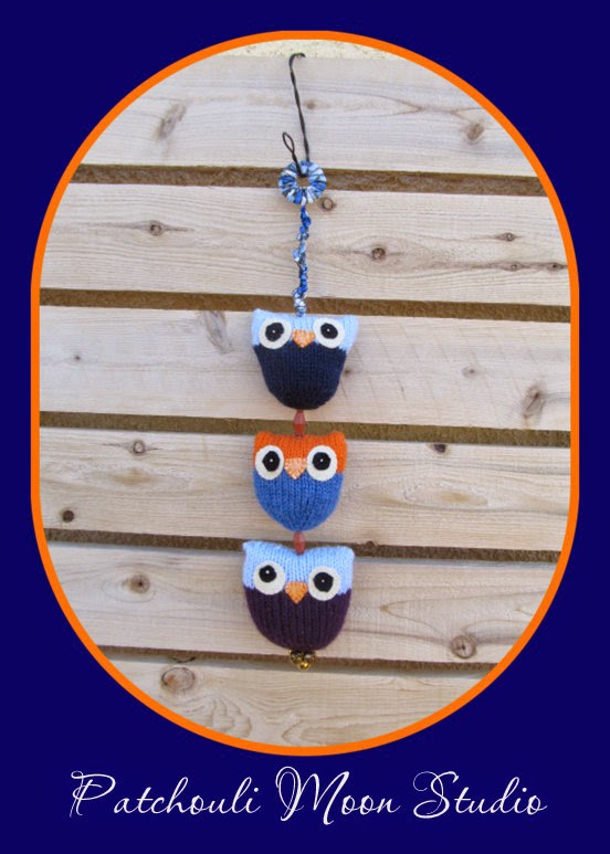 Patchouli Moon Studio~Knit Owls on a String