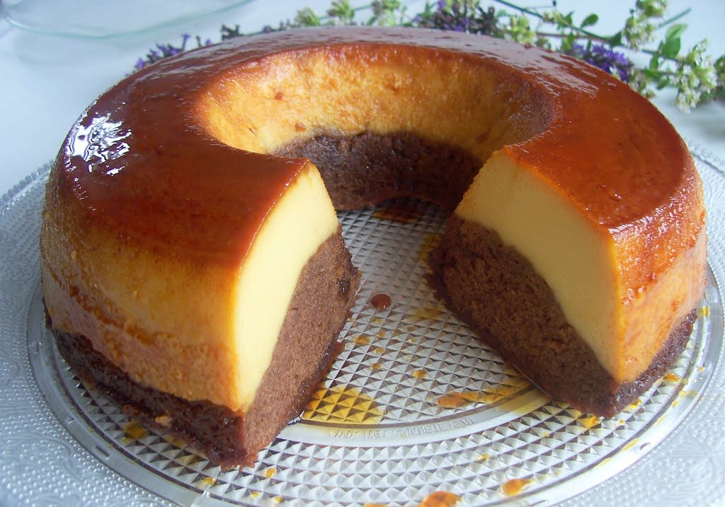 Una pincelada en la cocina: choco flan o pastel 