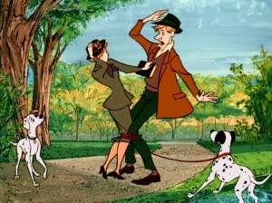 Roger and Anita 101 Dalmations 1961 animatedfilmreviews.blogspot.com