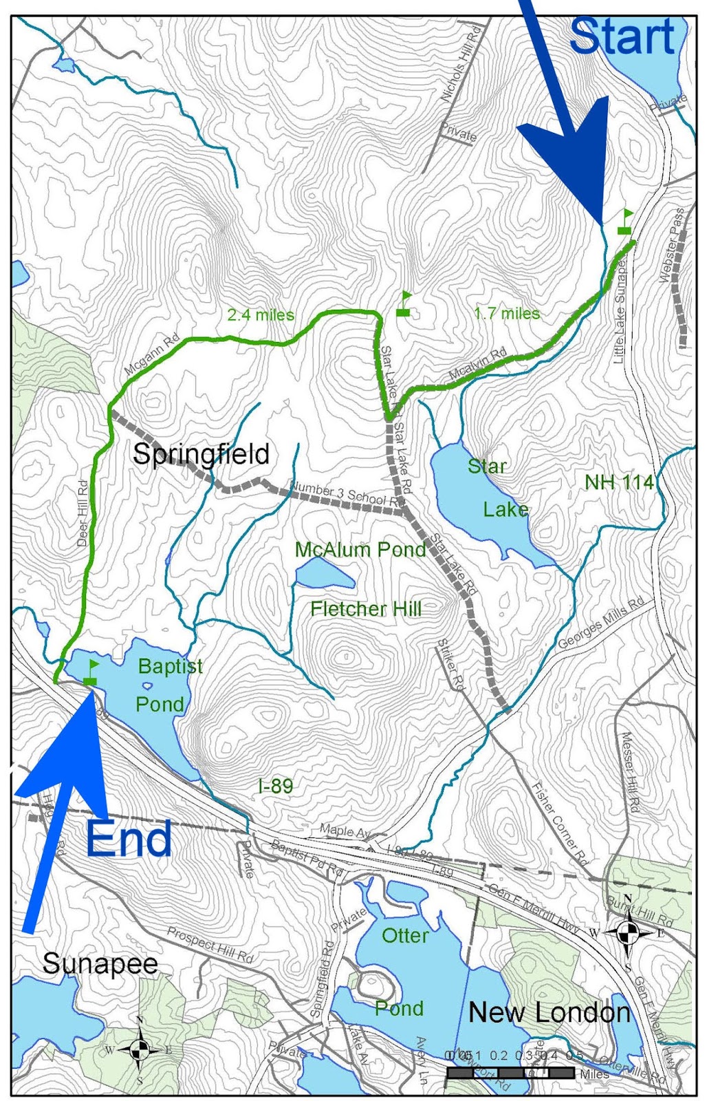 Outdoor Enthusiast SRK Greenway Trail 4 Protectworth Trail