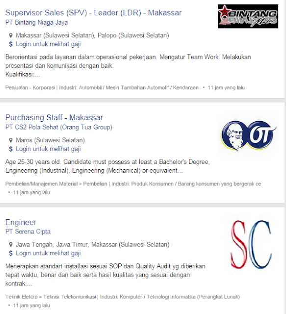Loker Di Makassar Bulan Ini