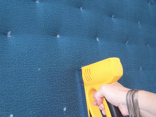 Creating your own DIY padded tufted headboard is easier than you think.