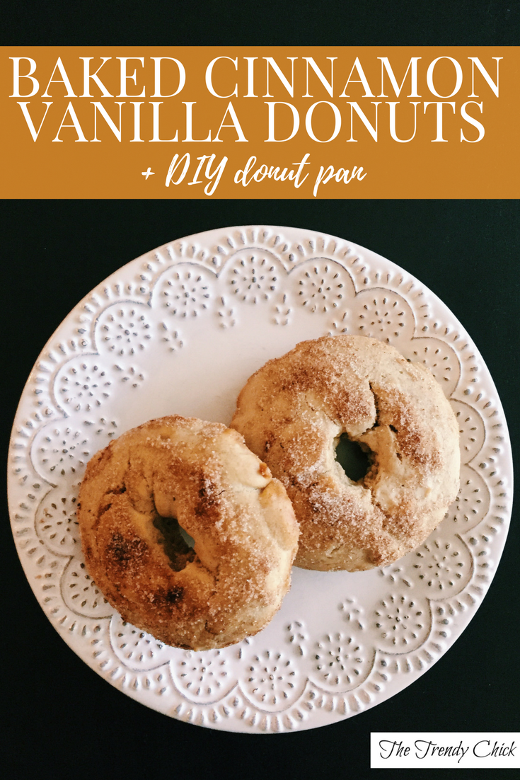 Baked Cinnamon Vanilla Donuts The Trendy Chick
