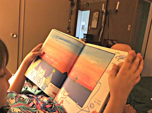 Reading with Granddaughter