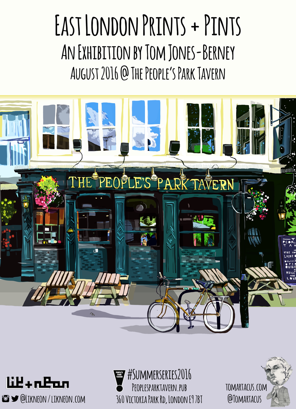 lik + neon EAST LONDON PRINTS + PINTS at PPT. OPENS 6pm 28 JULY!