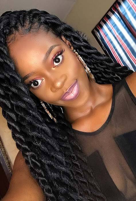 39+ Sexy Twist Fulani Braids Hairstyles for Black women - Fashionuki