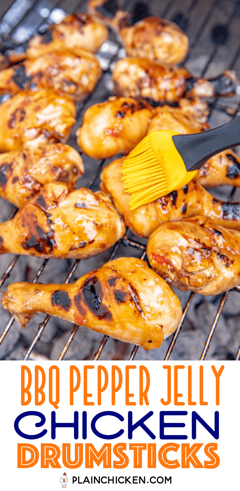 BBQ Pepper Jelly Chicken Drumsticks Plain Chicken®