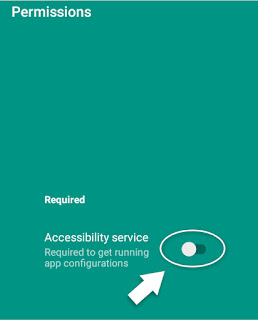 aktifkan toggle accessbility service - Cornerfly Cara Membuat Layar Smartphone Round Corner Seperti Samsung Galaxy S8