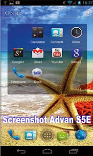Cara Screenshot Advan S5E