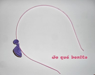 Diadema y horquilla con globos