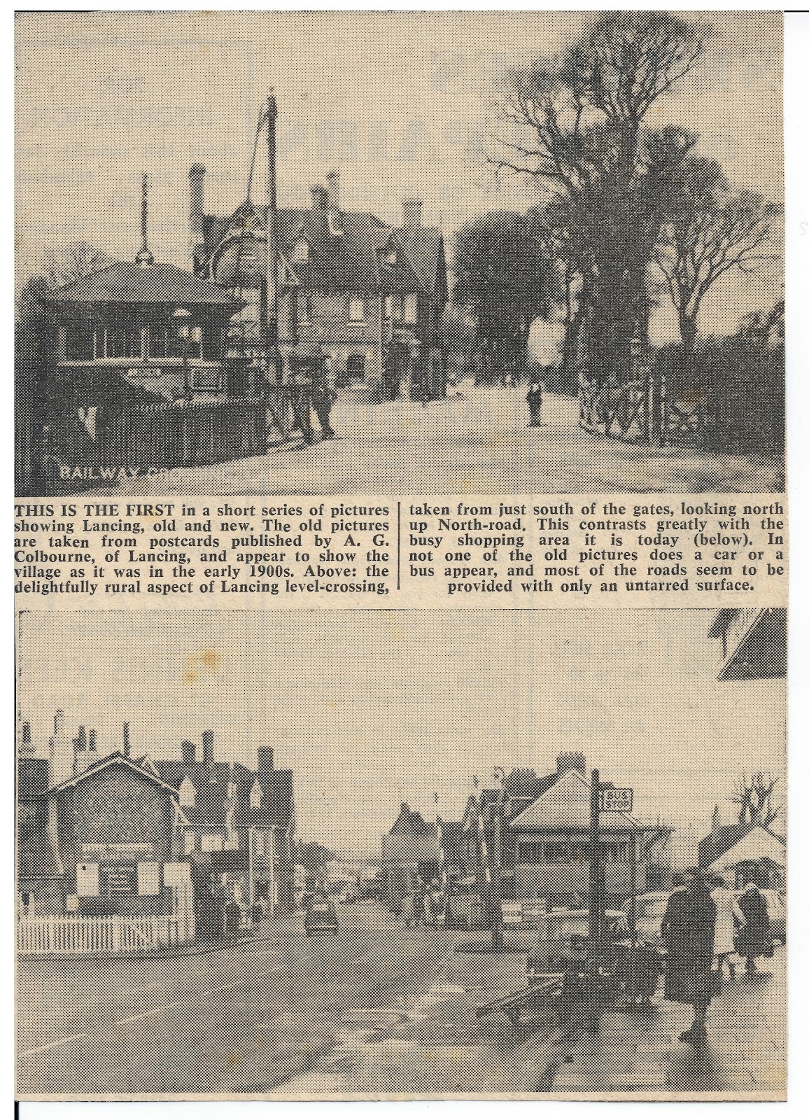 Lancing Village Postcards Station Road aka South Street