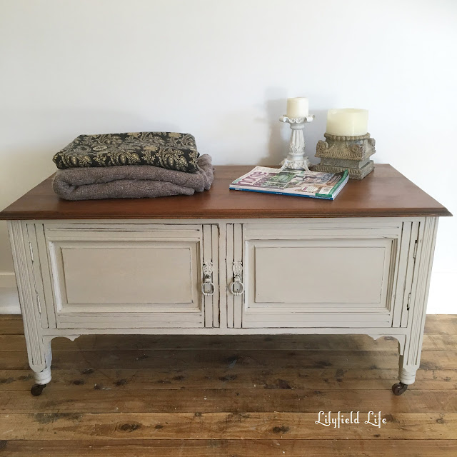 Lilyfield life hand painted Victorian cabinet - work well as TV cabinet or in bedroom