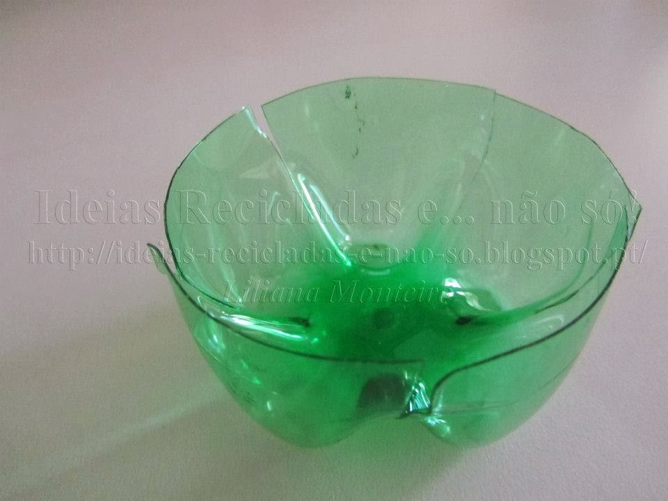 Estrela de Natal com garrafa de plástico (PET)