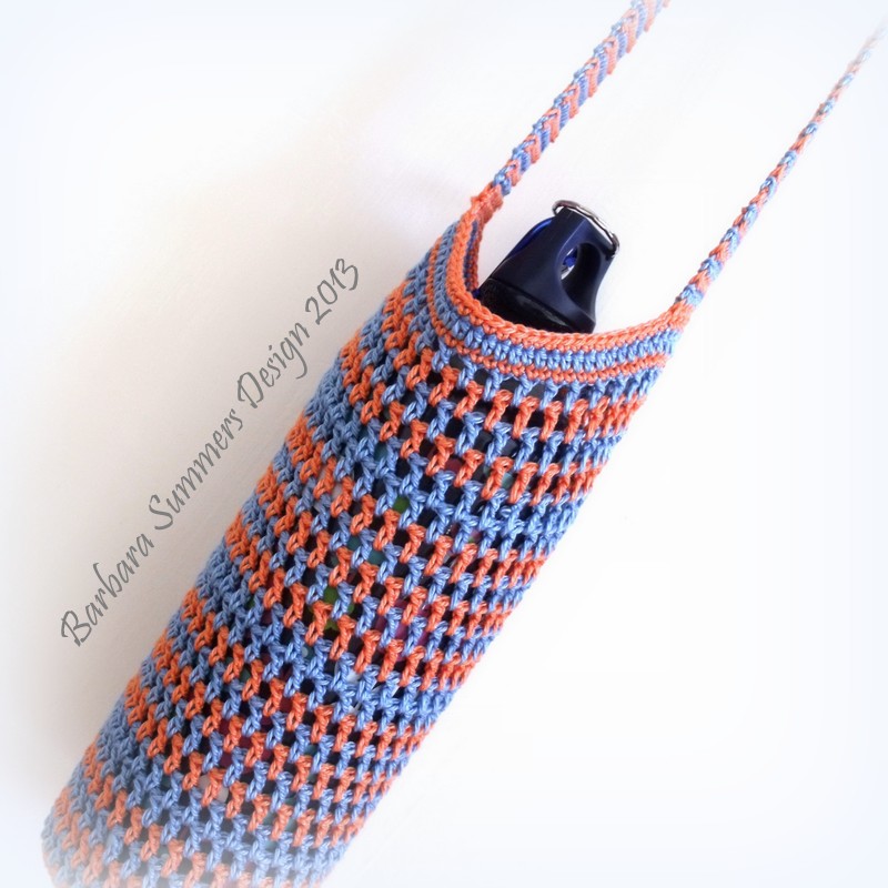 crochet water bottle bag
