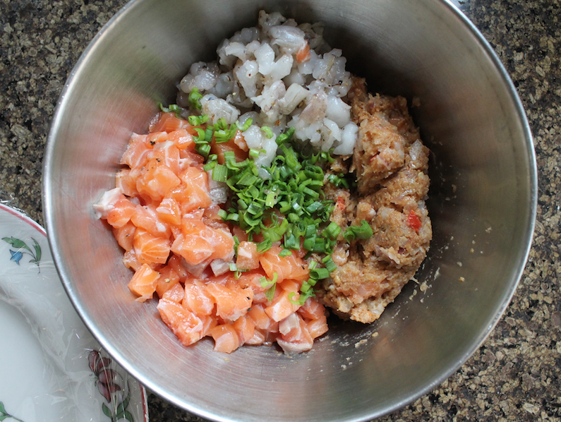 Food Lust People Love Spicy Salmon Shrimp Burgers FishFridayFoodies