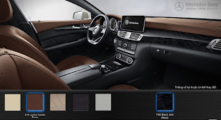 Màu nội thất Mercedes CLS 400 2017 Nội thất Mercedes CLS 400 2017 màu Nâu Saddle 214