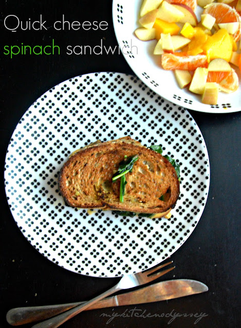 cheese spinach sandwich recipe