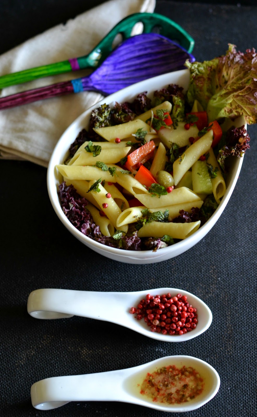 My Food My Life : Summer Salad with Lemon Pepper Vinaigrette