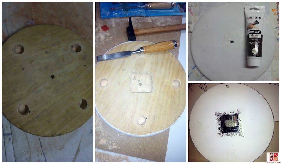 reciclar un taburete