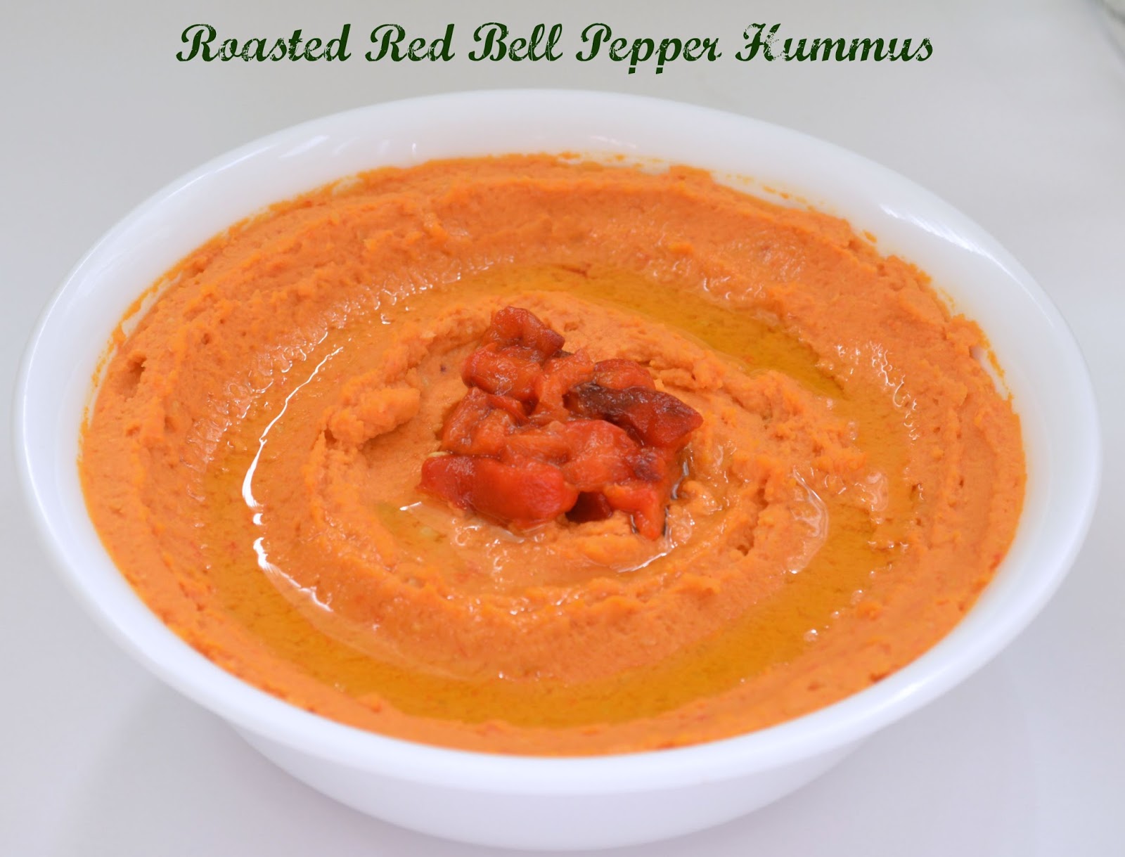 Roasted Red Bell Pepper Hummus