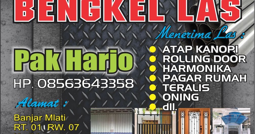 Spanduk Bengkel Las Cdr Contoh Desain Spanduk