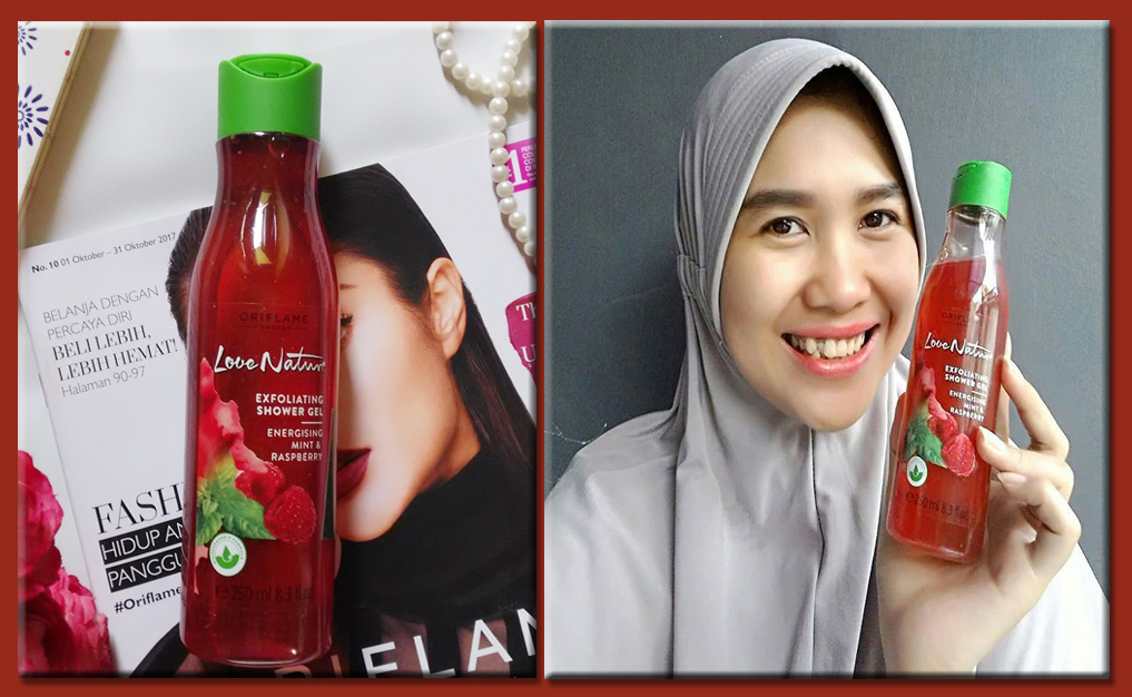 ORIFLAME Love Nature Exfoliating Shower Gel Energising Mint