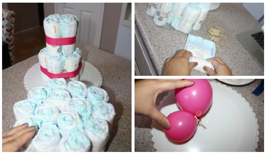Diaper Cake Tutorial + Free Printable Cake Topper SuperAbsorbent