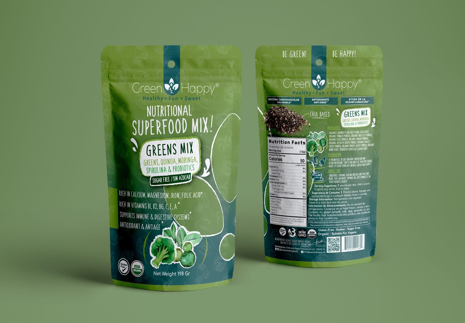 Green&Happy Natural Superfoods Packaging Of The World