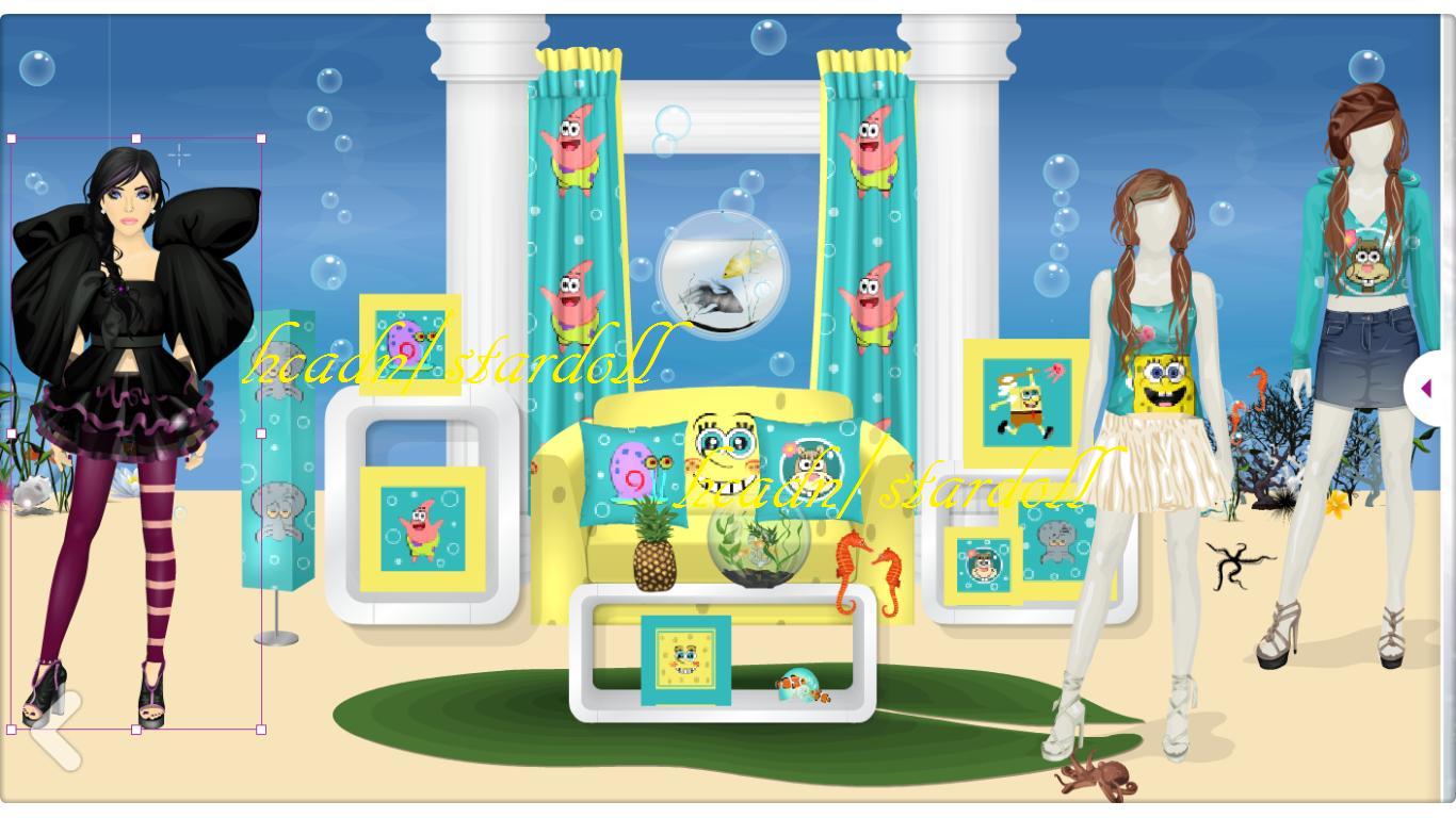 Hcadn/stardoll بنوته تستغل شطارتها في التصميم في تصميم ديكور خاص بها..!!