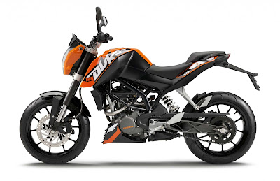 Motorcycle Diagram: KTM 125 Duke Specs