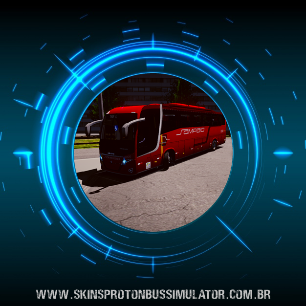New Vissta Buss 360 Viação Sampaio Skin Proton Bus Simulator Road - New Vissta Buss 360 MB O-500RS BT5 Viação Sampaio