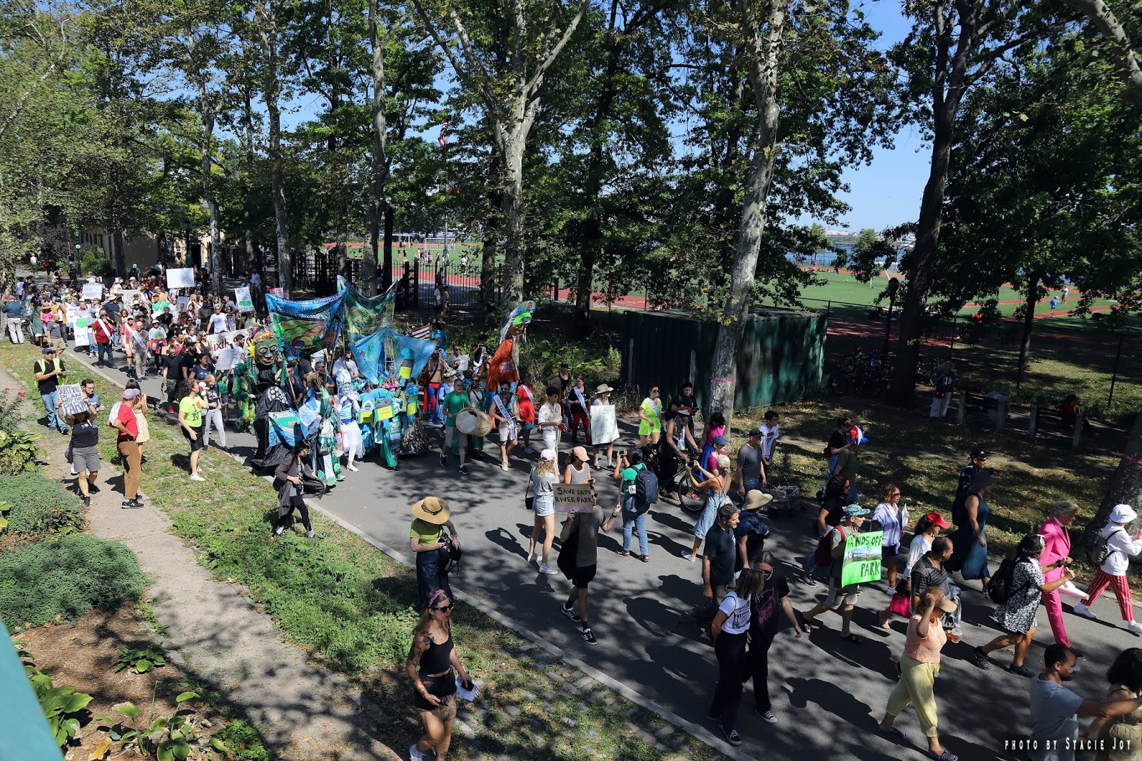 EV Grieve At the march and rally to save East River Park