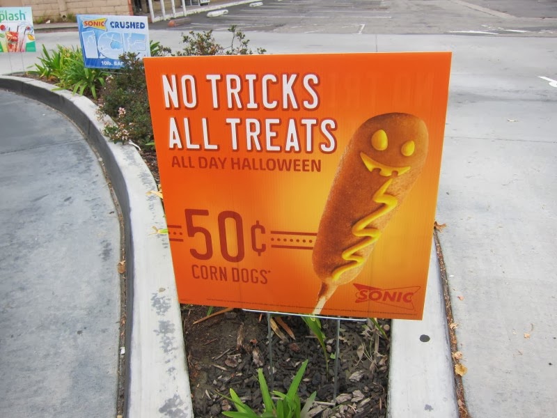 News Sonic 50 Cent Corn Dogs on Halloween