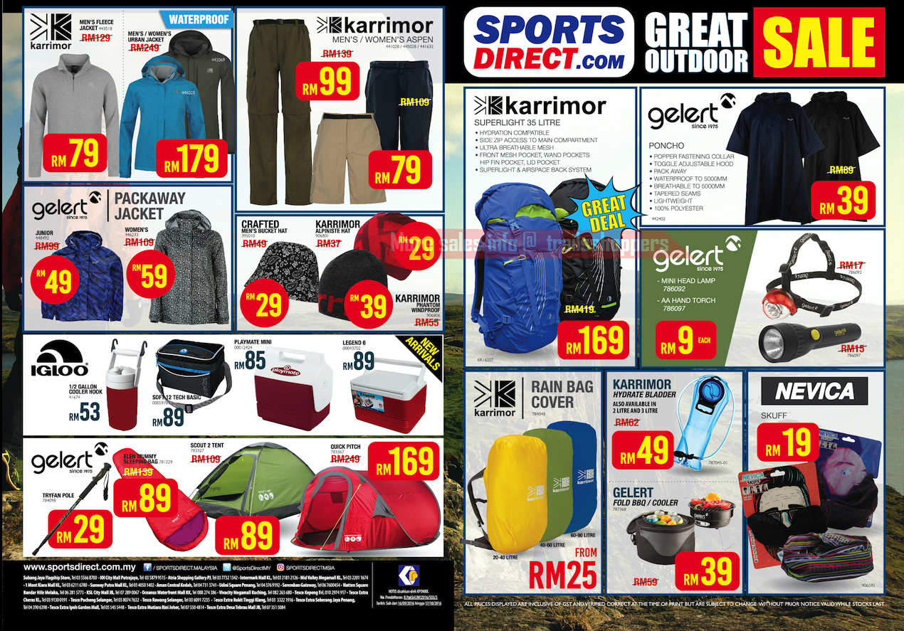 Great Outdoor Sale until 6 NOV 2016 Online Malaysia Sale