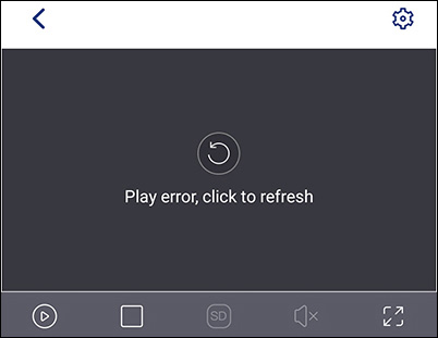 lorex play error