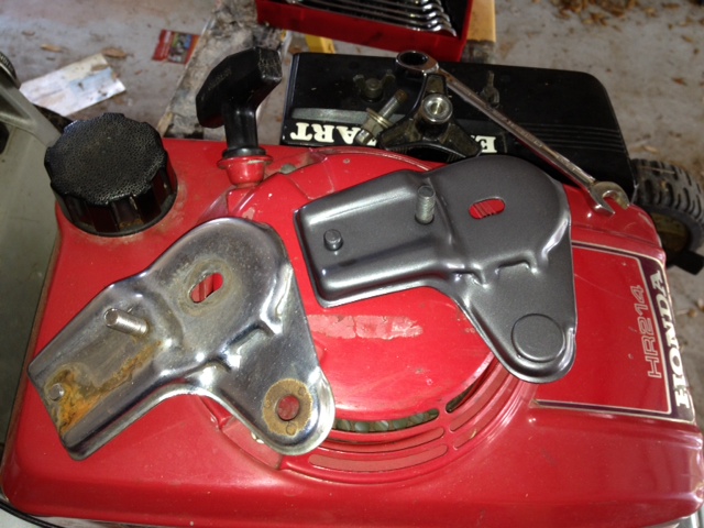 Honda HR214 Lawn Mower Blog: Honda hr214 handle braces