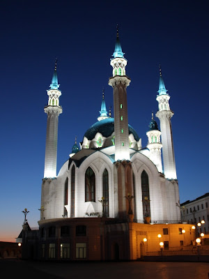 мечеть Кул Шариф ночью