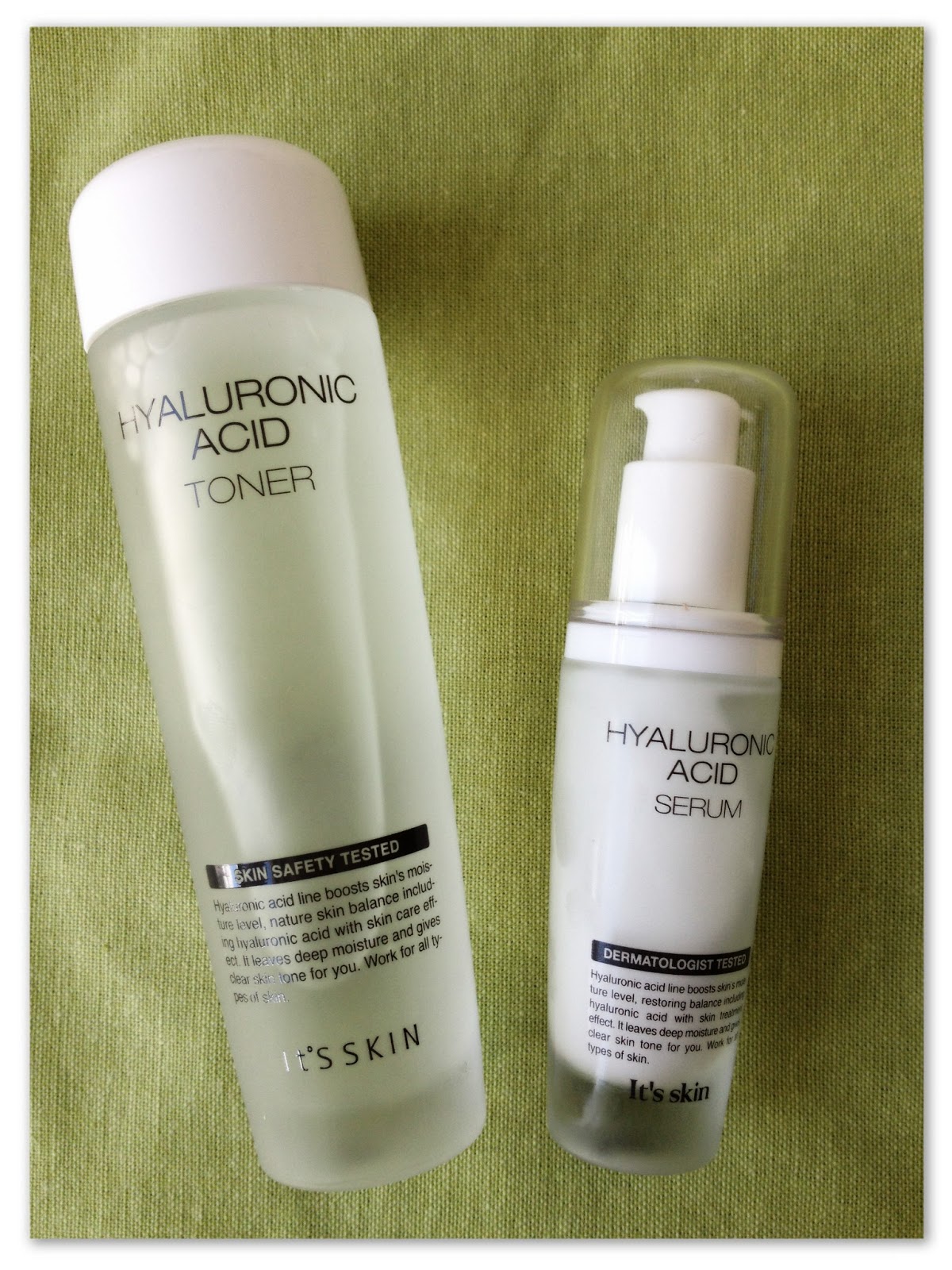 It's Skin Hyaluronic Acid Toner and Serum Azjatycki Kurcian