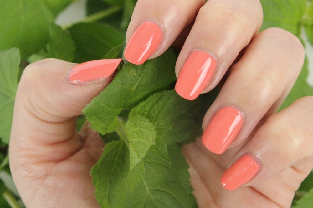 sommer, le, cosmetics, collection, review, nagellack, drogerie, swatches, essie, nailpolish, kollektion, tragebilder, sommer 2015, summer 2015, peach side babe