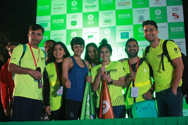 Actor Mandira Bedi flags off sixth edition of Oxfam India Trailwalker in Mumbai Actor Mandira Bedi flags off sixth edition of Oxfam India Trailwalker in Mumbai