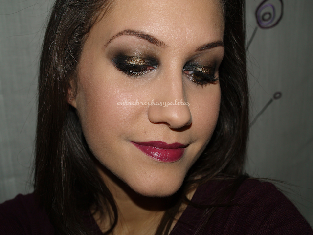 ahumado_nochevieja maquillaje nochevieja negro y dorado