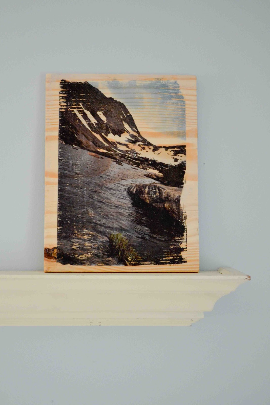 Little and Lovely Pinspiration Wood Photo Transfer