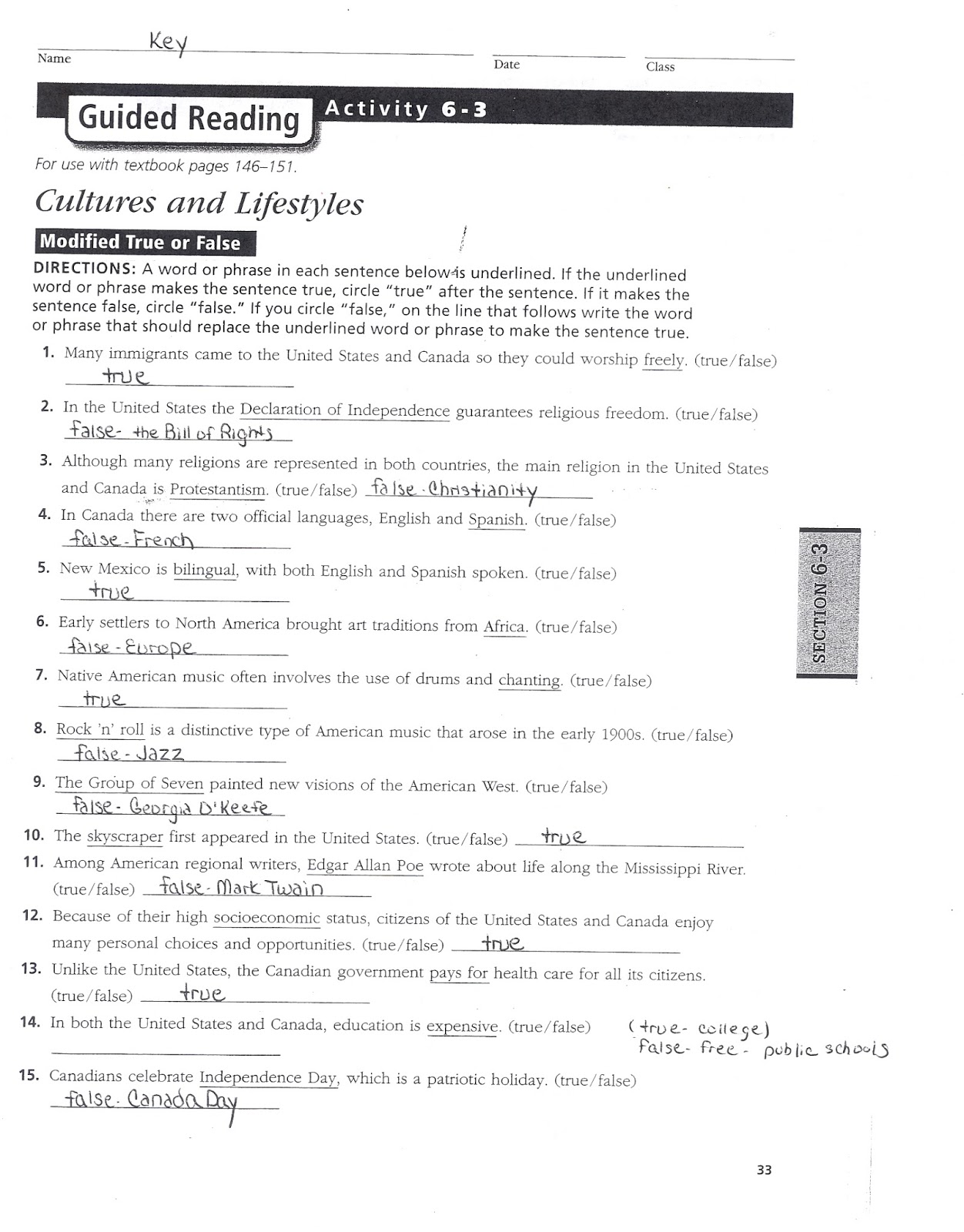 Mr. E's World Geography Page World Geography 2017 Chapter 6 Shaping an Abundant Land